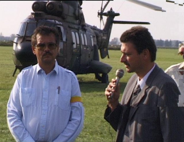 Der Veranstalter GR G.Z. HOLDOSI am Flugtag in Tulln 1999