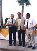 Herbert Lindmayer, Peter Rebay, Most-Sportative Trophäe, Clubausflug Motorflugunion Klosterneuburg, 2001, Flugschule